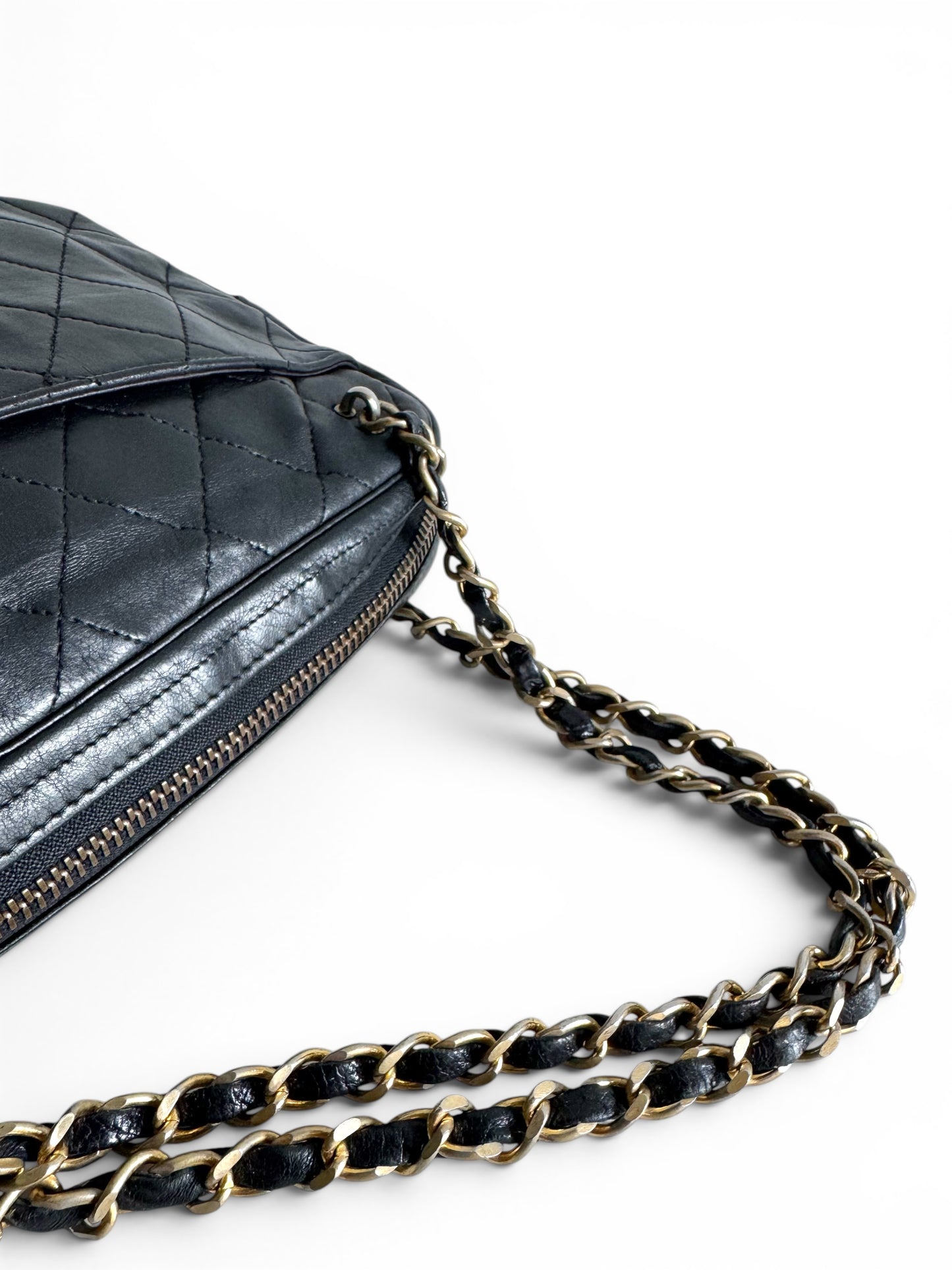 CHANEL Vintage Quilted Camera Bag