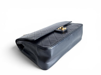 CHANEL Lambskin Medium Mademoiselle Double Flap
