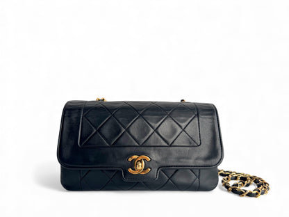 CHANEL Vintage Lambskin Small Diana Flap Bag