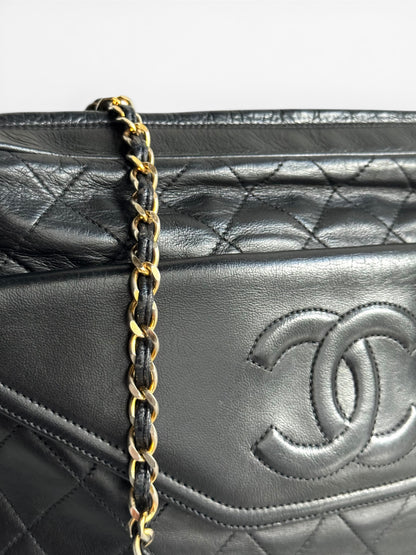 CHANEL Lambskin Quilted Tassel Camera Case
