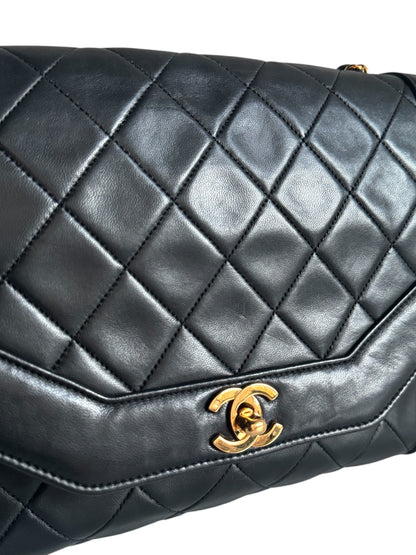 CHANEL Lambskin Black Flap Bag
