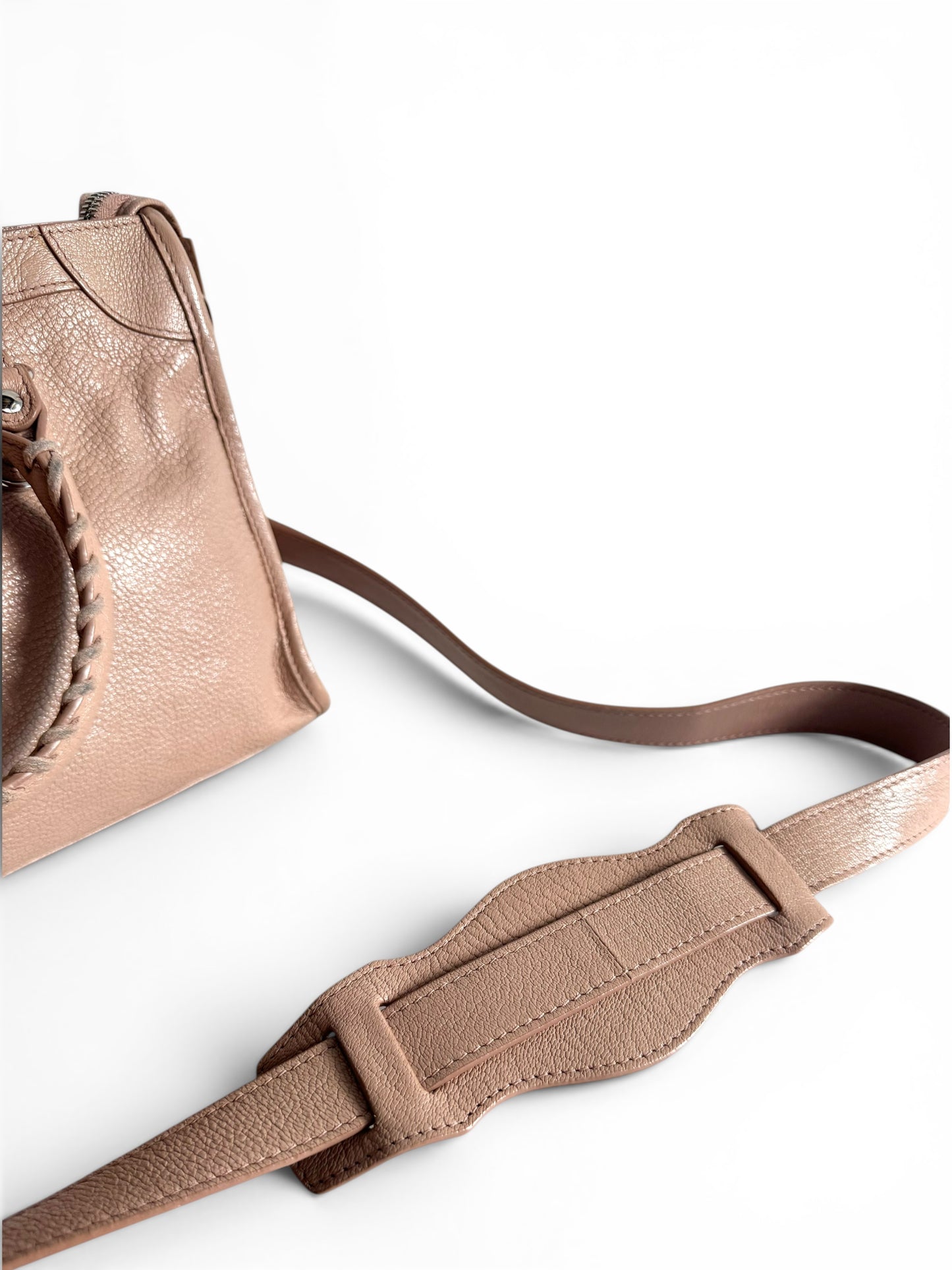 BALENCIAGA Chevre Gold Metallic Edge Hardware Bag