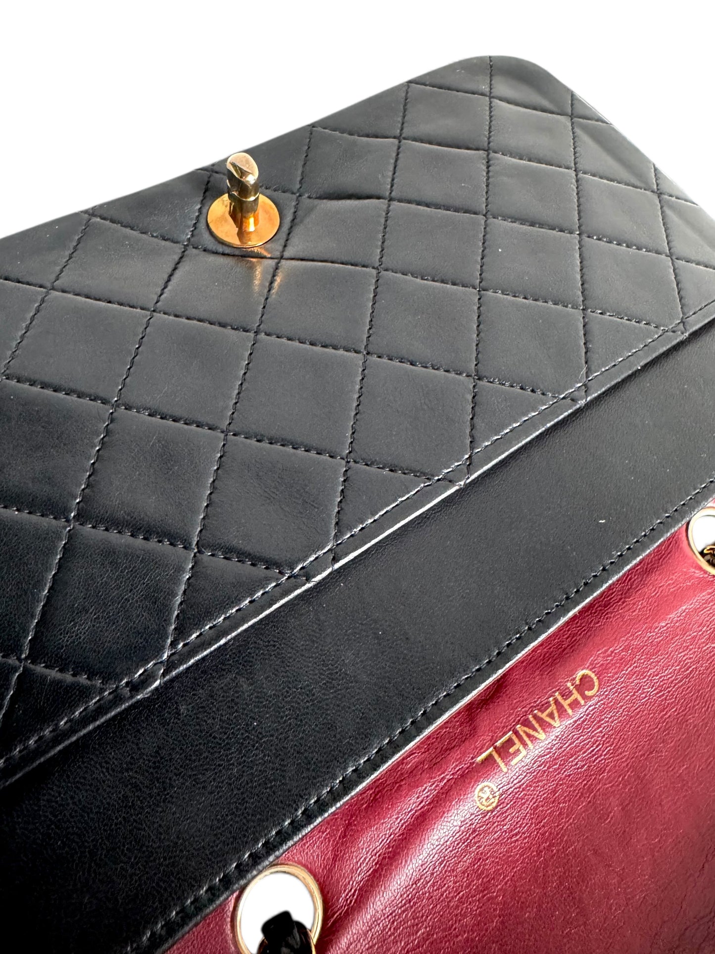 CHANEL Vintage Single Flap Bag Black