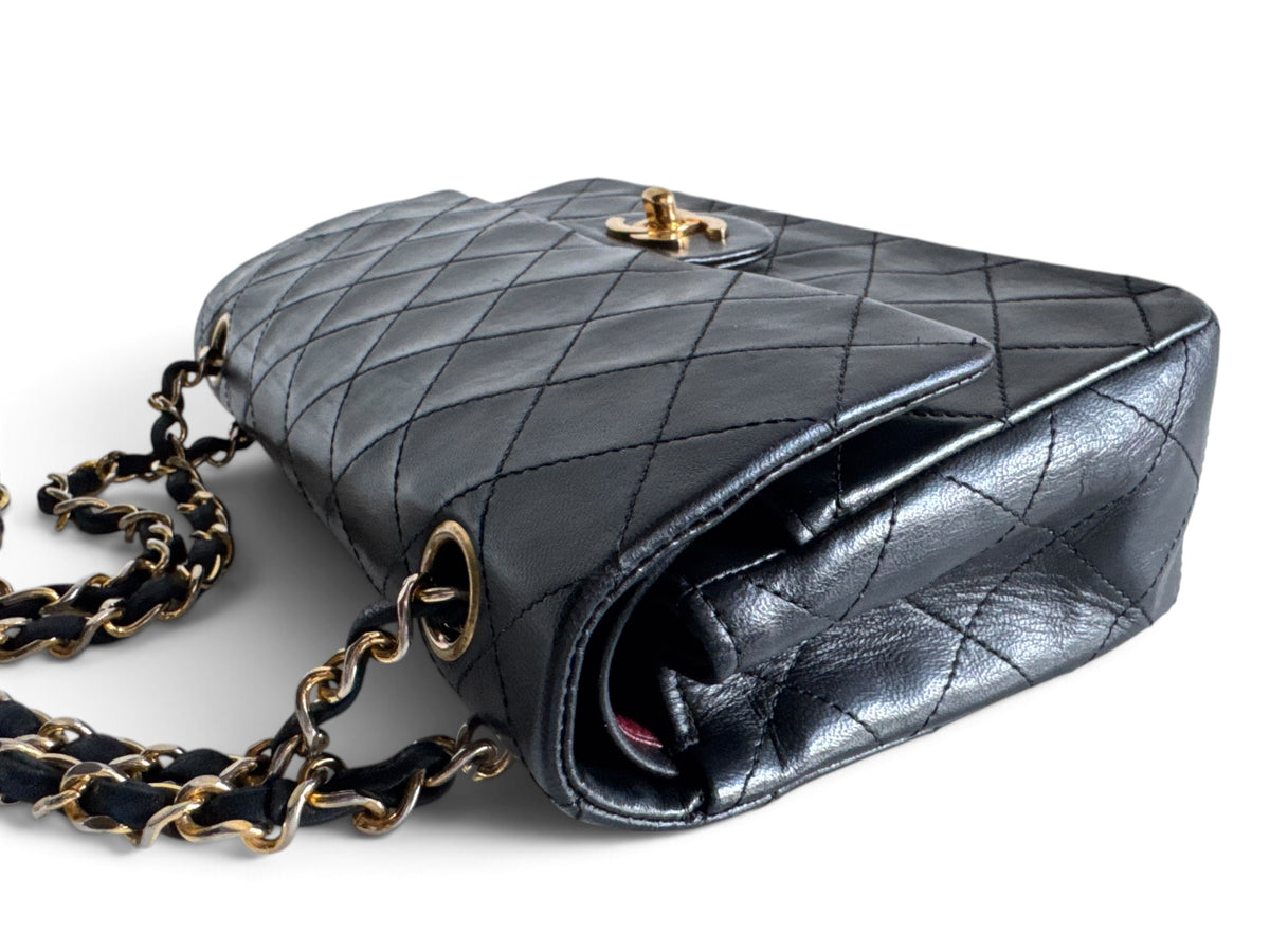CHANEL Lambskin Quilted Small Double Flap