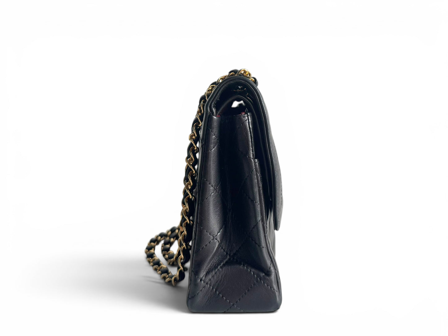 CHANEL Lambskin Quilted Medium Double Flap