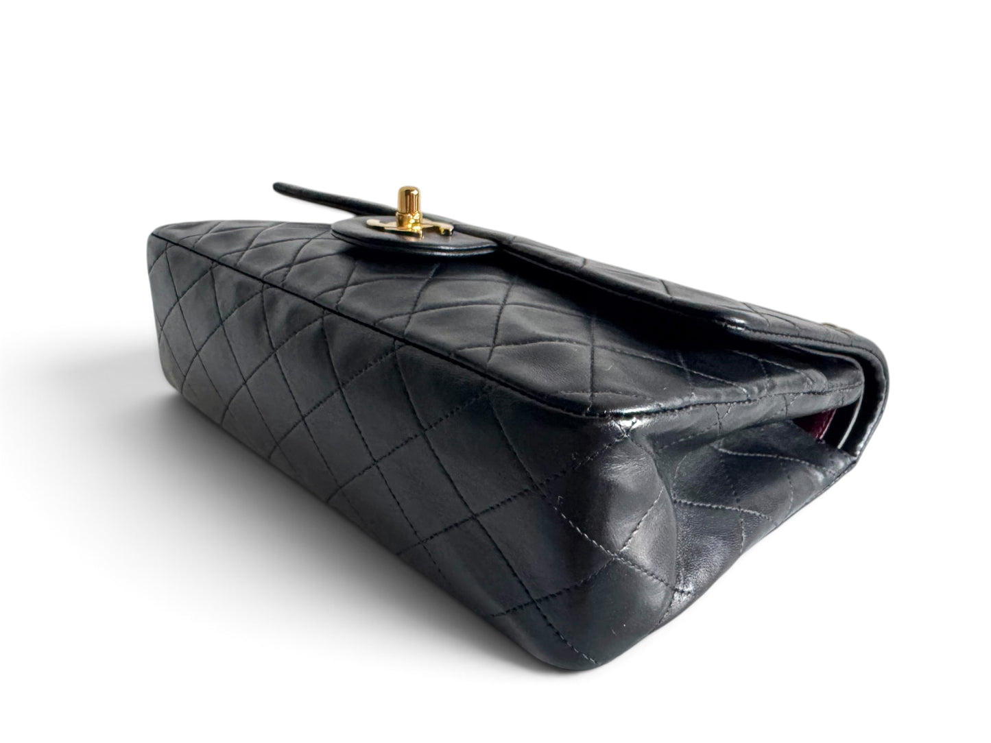 CHANEL Lambskin Quilted Medium Double Flap