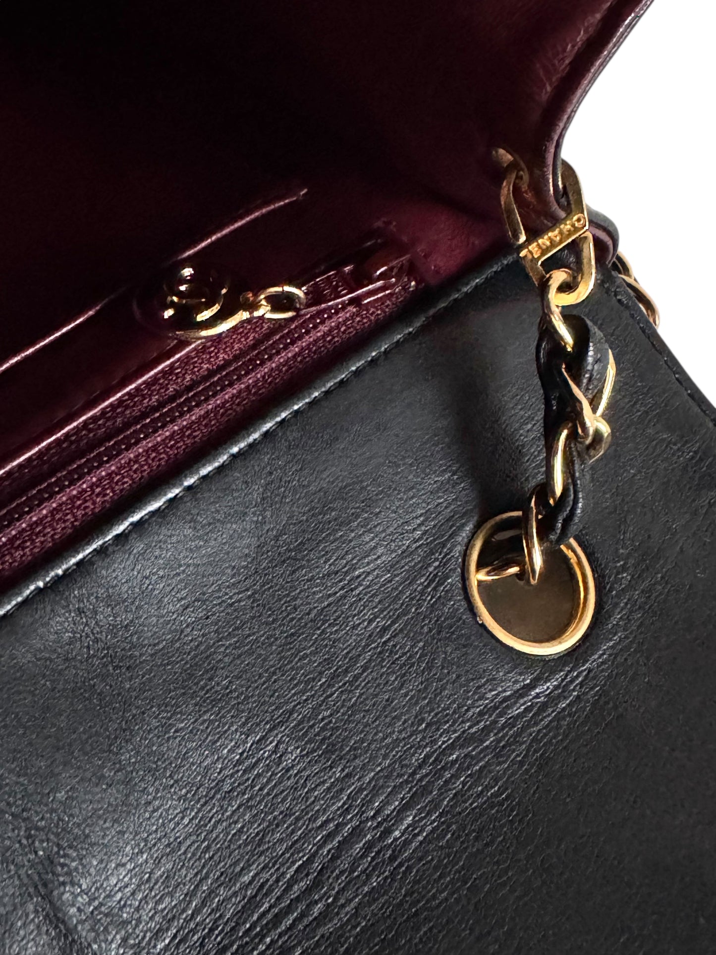 CHANEL Lambskin Black Flap Bag