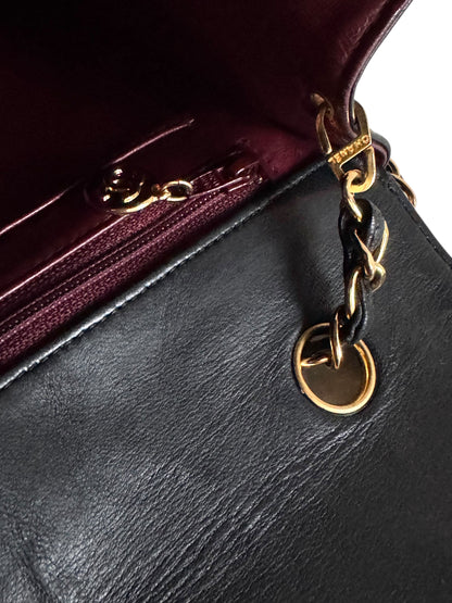CHANEL Lambskin Black Flap Bag