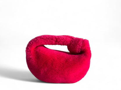 Bottega Veneta Jodie Mini Faux Fur Pink