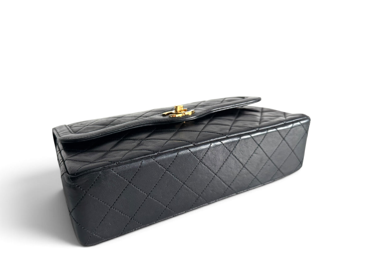 CHANEL Lambskin Quilted Medium Double Flap