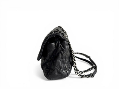 CHANEL Iridescent Lambskin Quilted East West Flap Bag