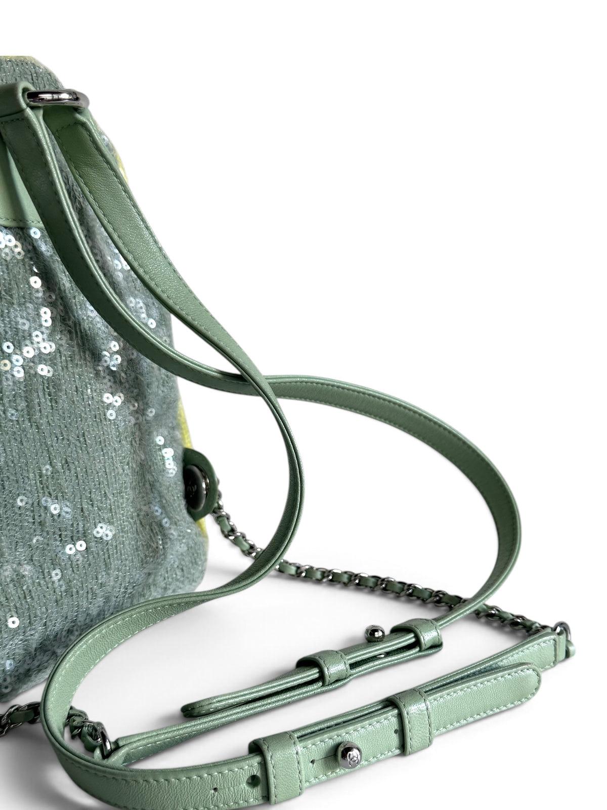 CHANEL Sequin Tri-color Waterfall Backpack