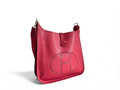 HERMES Courchevel Evelyne GM Rouge