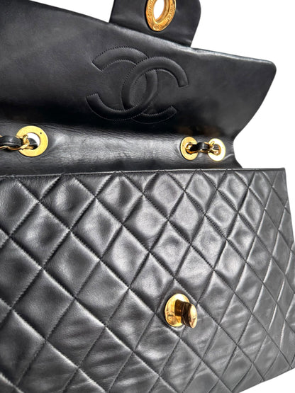 CHANEL Lambskin Quilted XL Jumbo Single Flap Bag