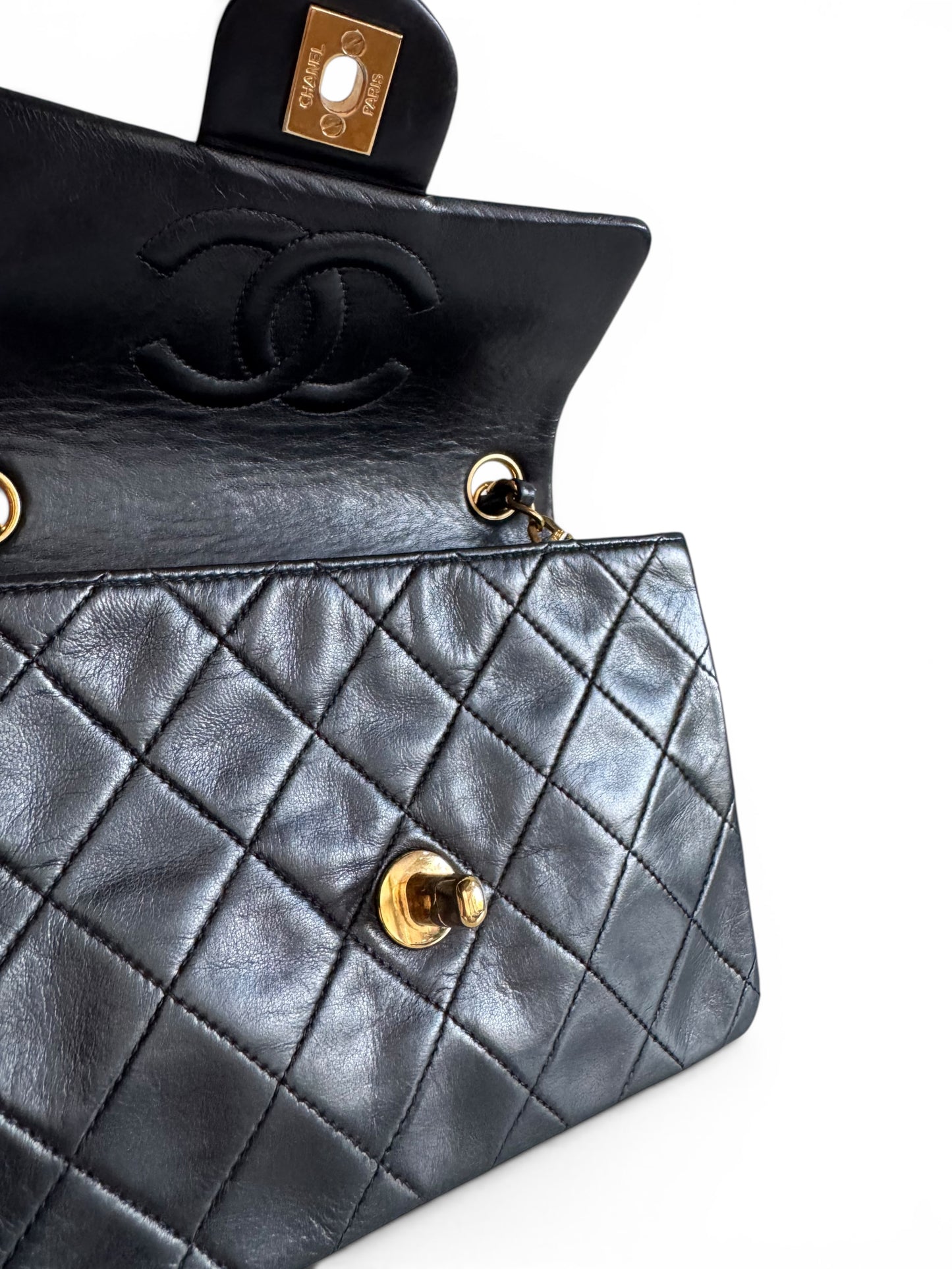 CHANEL Lambskin Quilted Mini Flap Bag