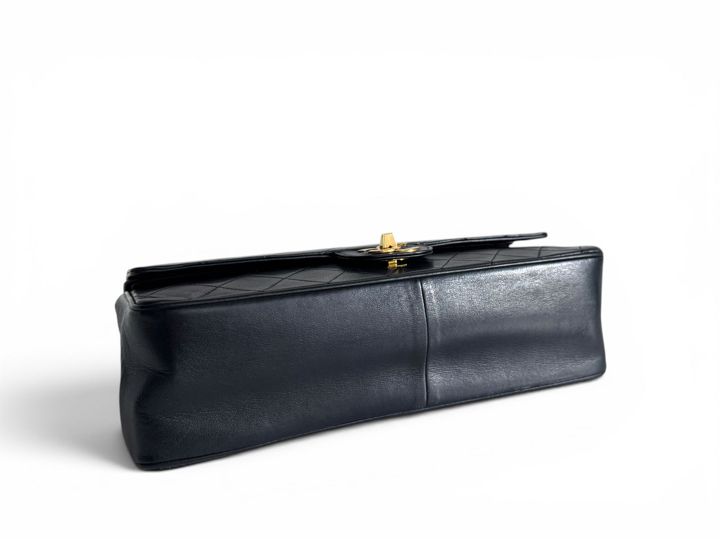 CHANEL Lambskin Medium Mademoiselle Double Flap
