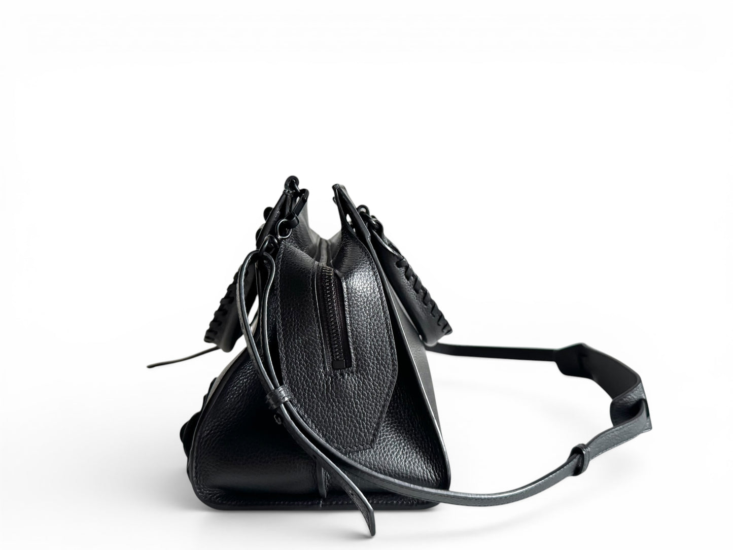 BALENCIAGA Grained Calfskin Neo Classic Black Hardware S City