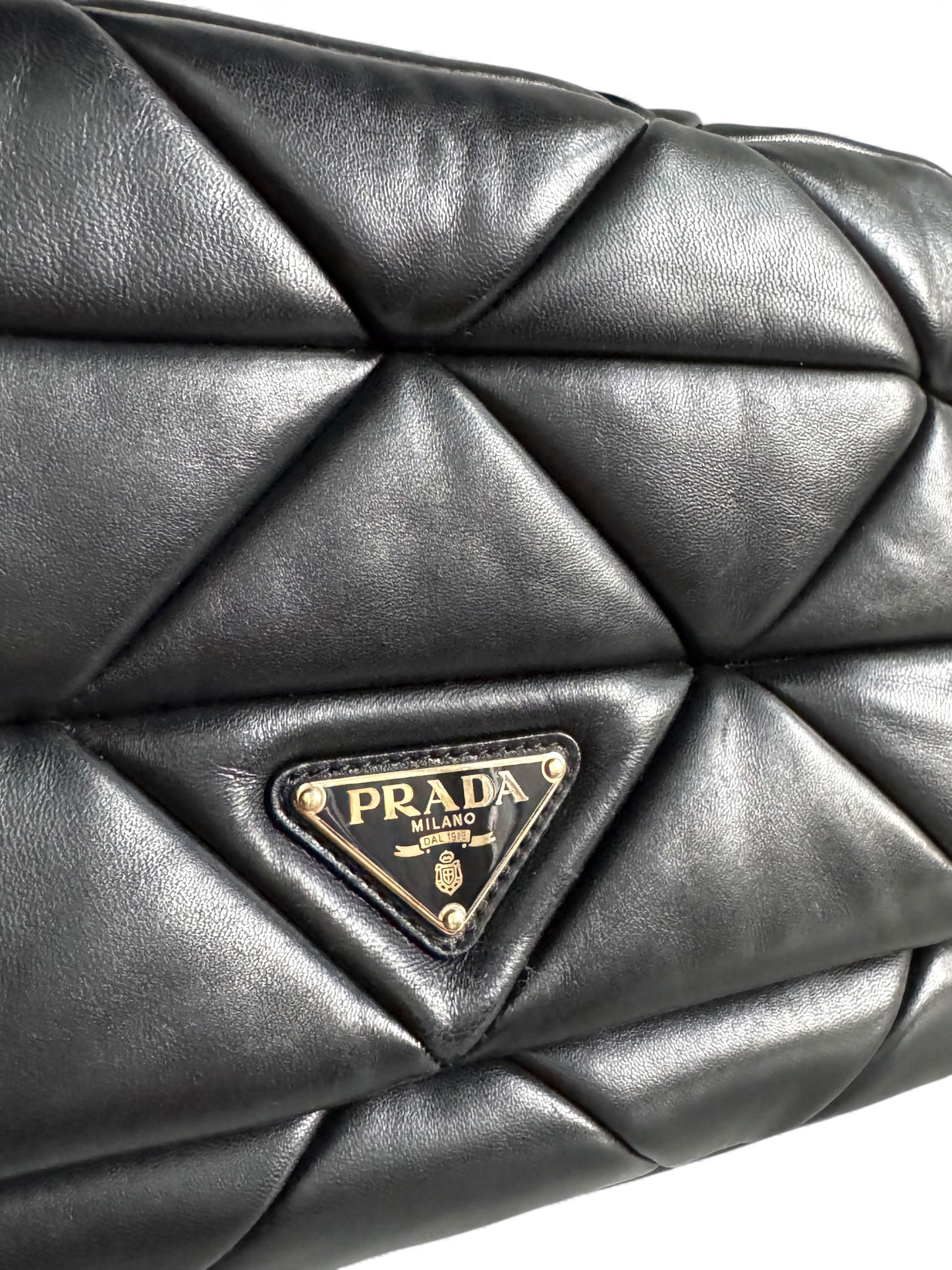 PRADA System Nappa Leather Patchwork Bag