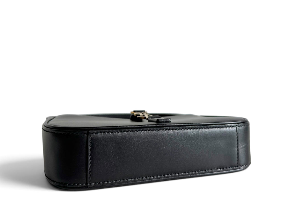 SAINT LAURENT Smooth Calfskin Le 5 A 7 Mini Hobo Bag