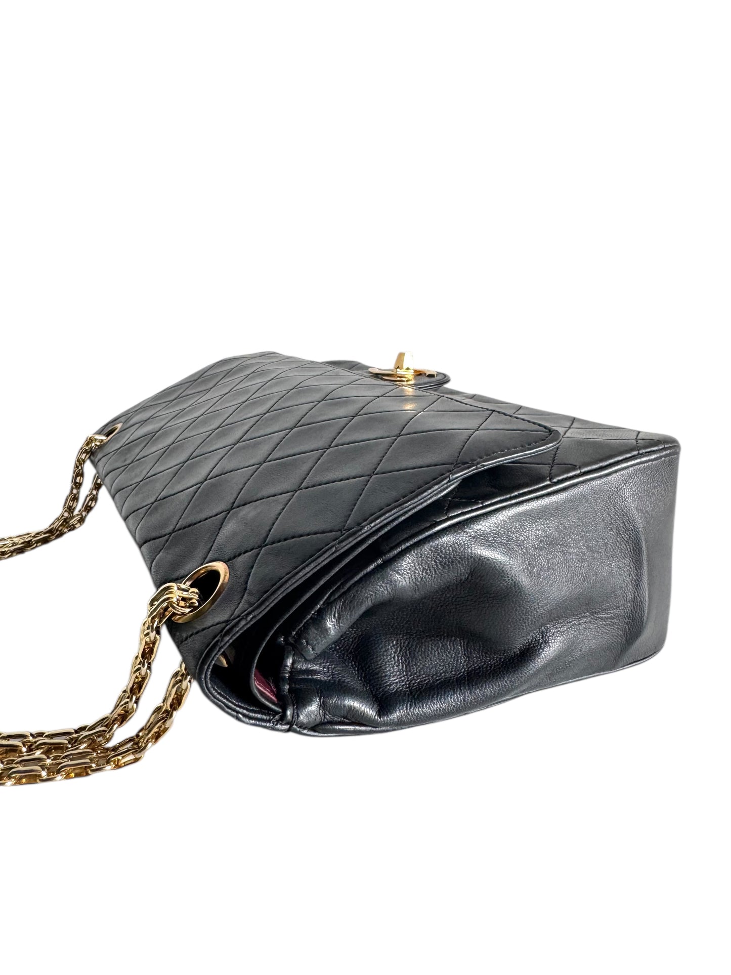 CHANEL Lambskin Medium Mademoiselle Double Flap