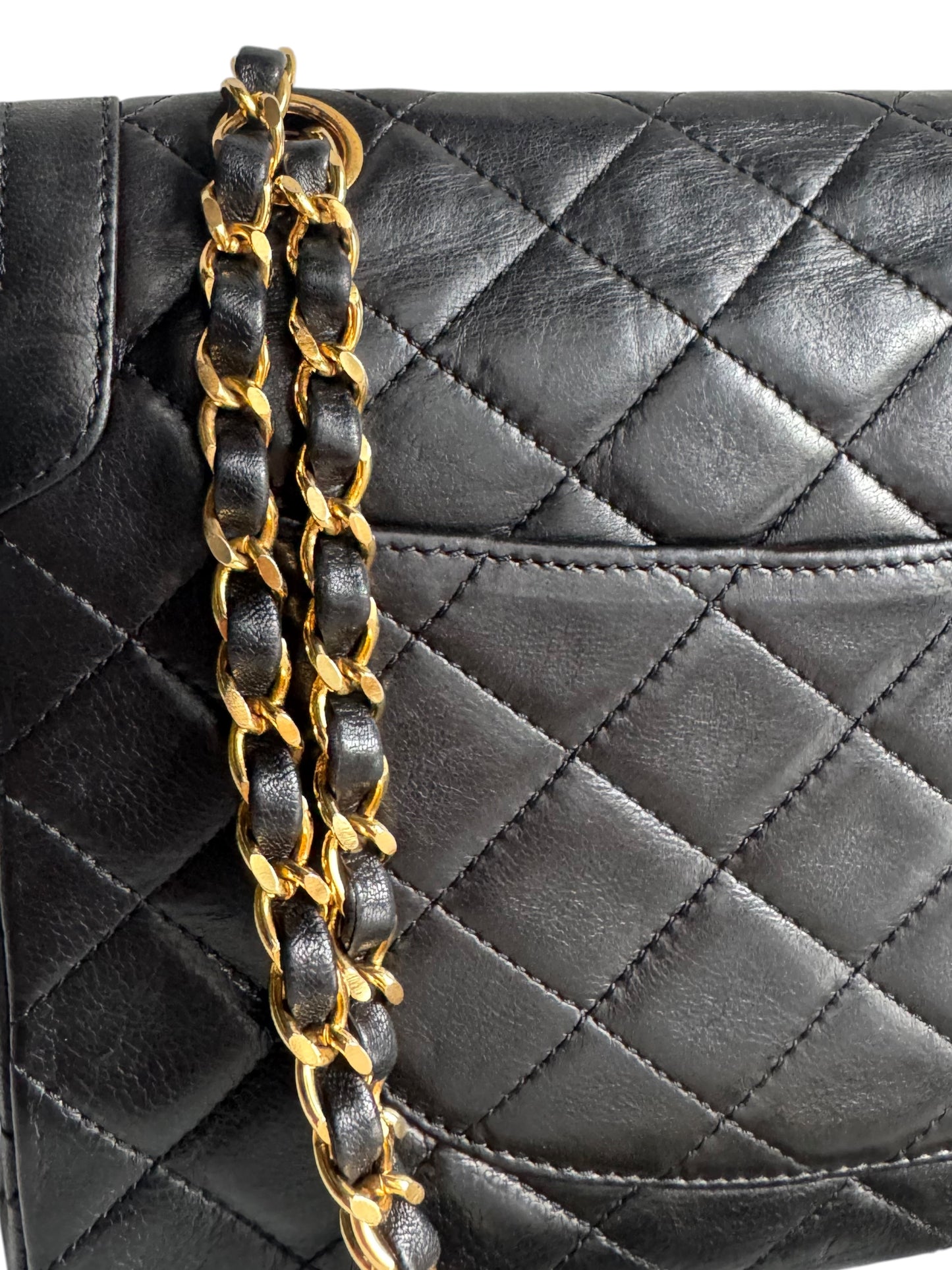 CHANEL Lambskin Quilted Medium Double Flap