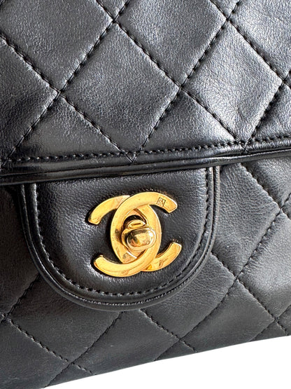 CHANEL Lambskin Matelasse Mini Flap Bag