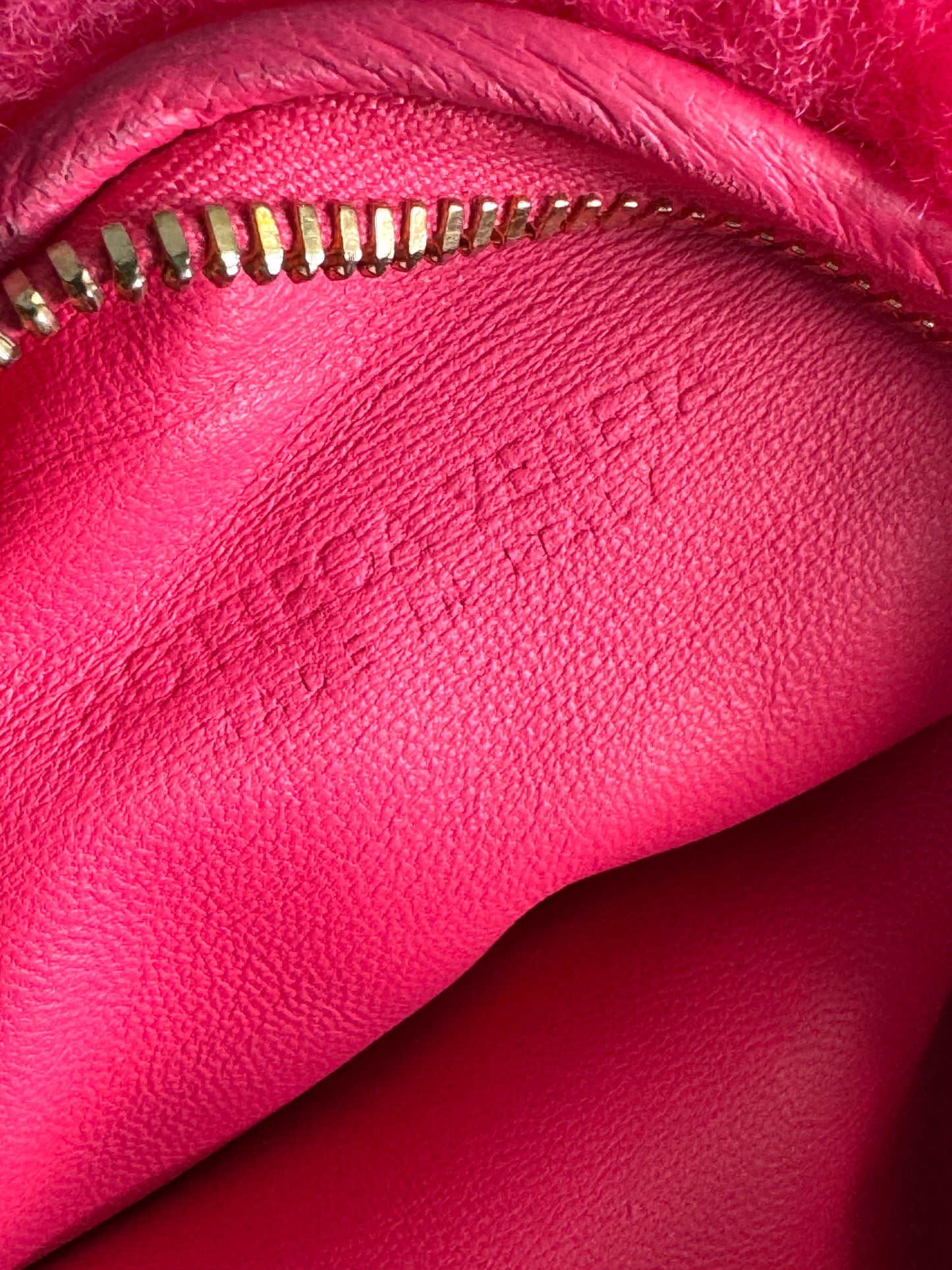 Bottega Veneta Jodie Mini Faux Fur Pink