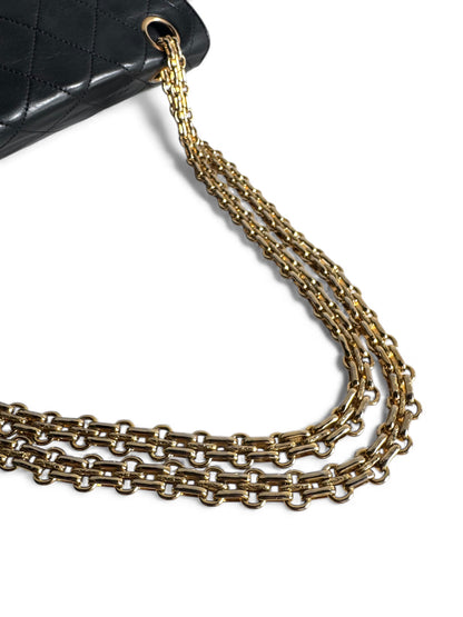 CHANEL Lambskin Medium Mademoiselle Double Flap