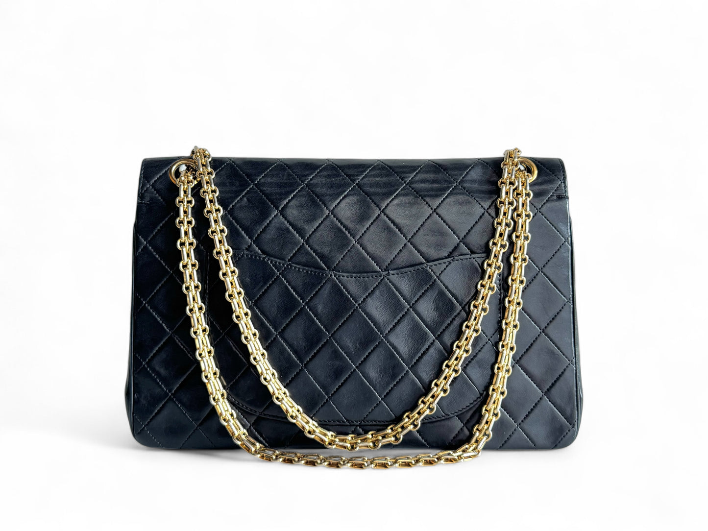 CHANEL Lambskin Medium Mademoiselle Double Flap