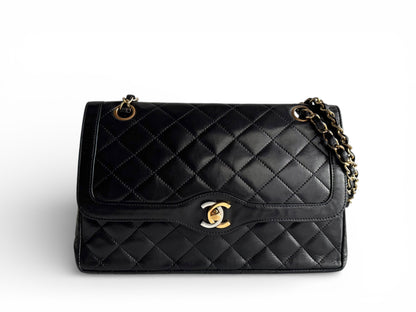 CHANEL Lambskin Quilted Medium Double Flap Bag