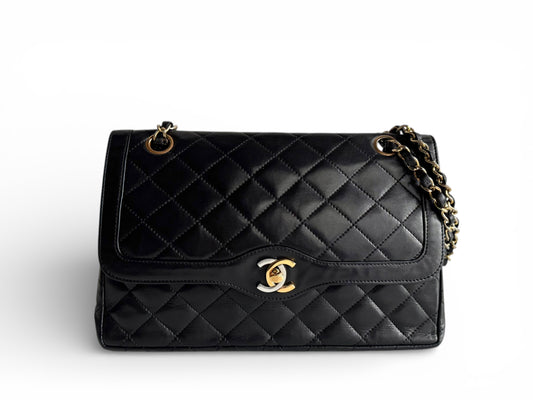 CHANEL Lambskin Quilted Medium Double Flap Bag