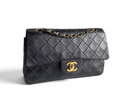 CHANEL Lambskin Quilted Small Double Flap