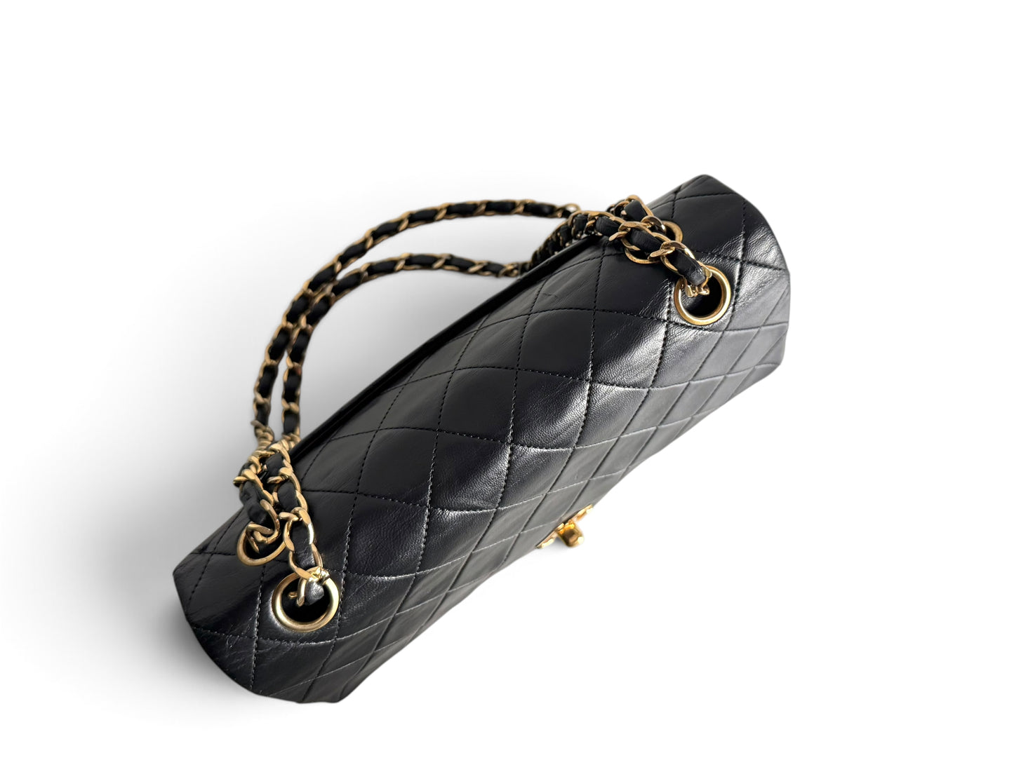 CHANEL Lambskin Quilted Small Double Flap