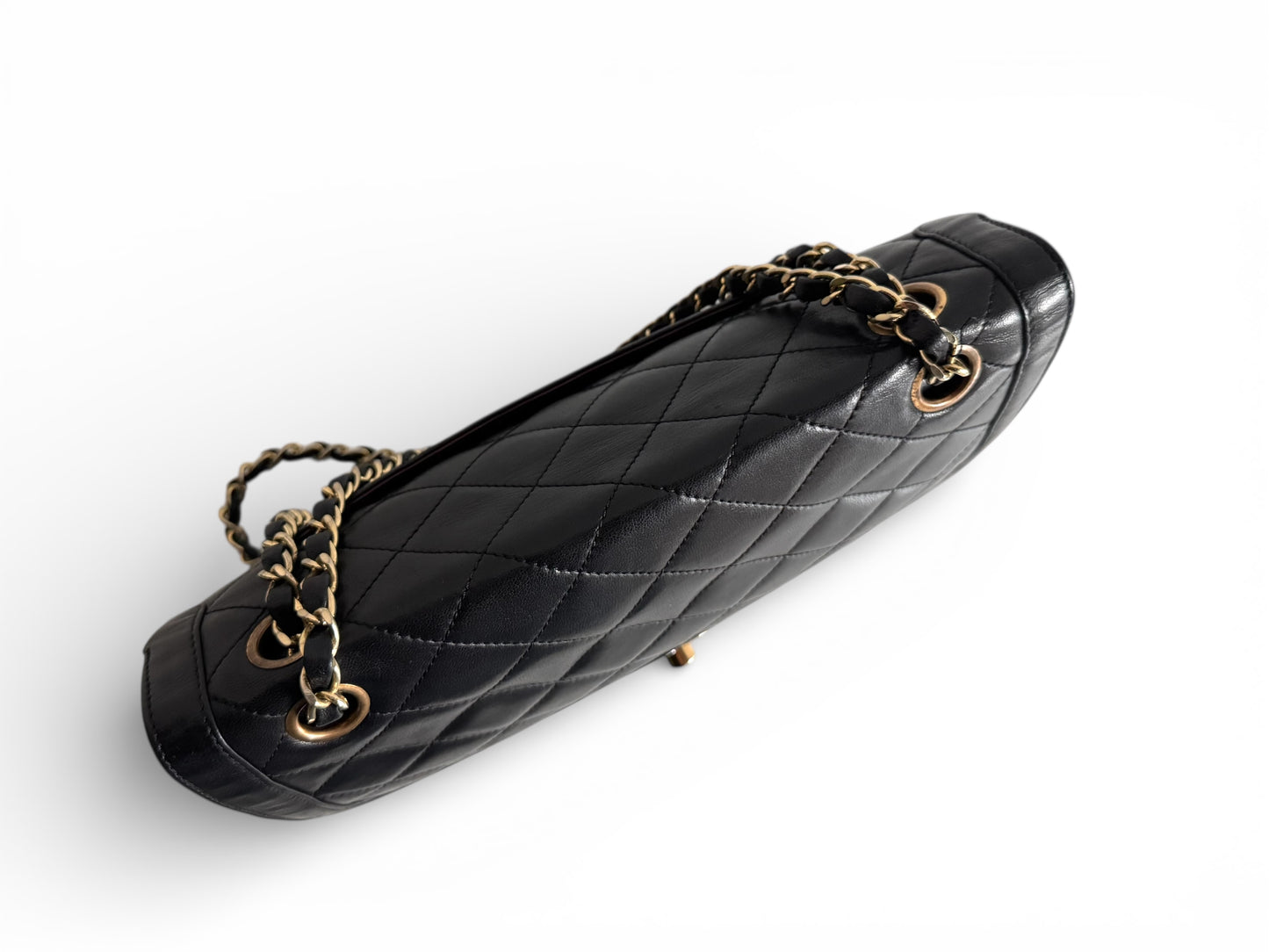 CHANEL Lambskin Quilted Medium Double Flap Bag