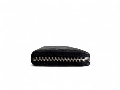 CHANEL Lambskin Quilted Large Gusset Zip Around Wallet