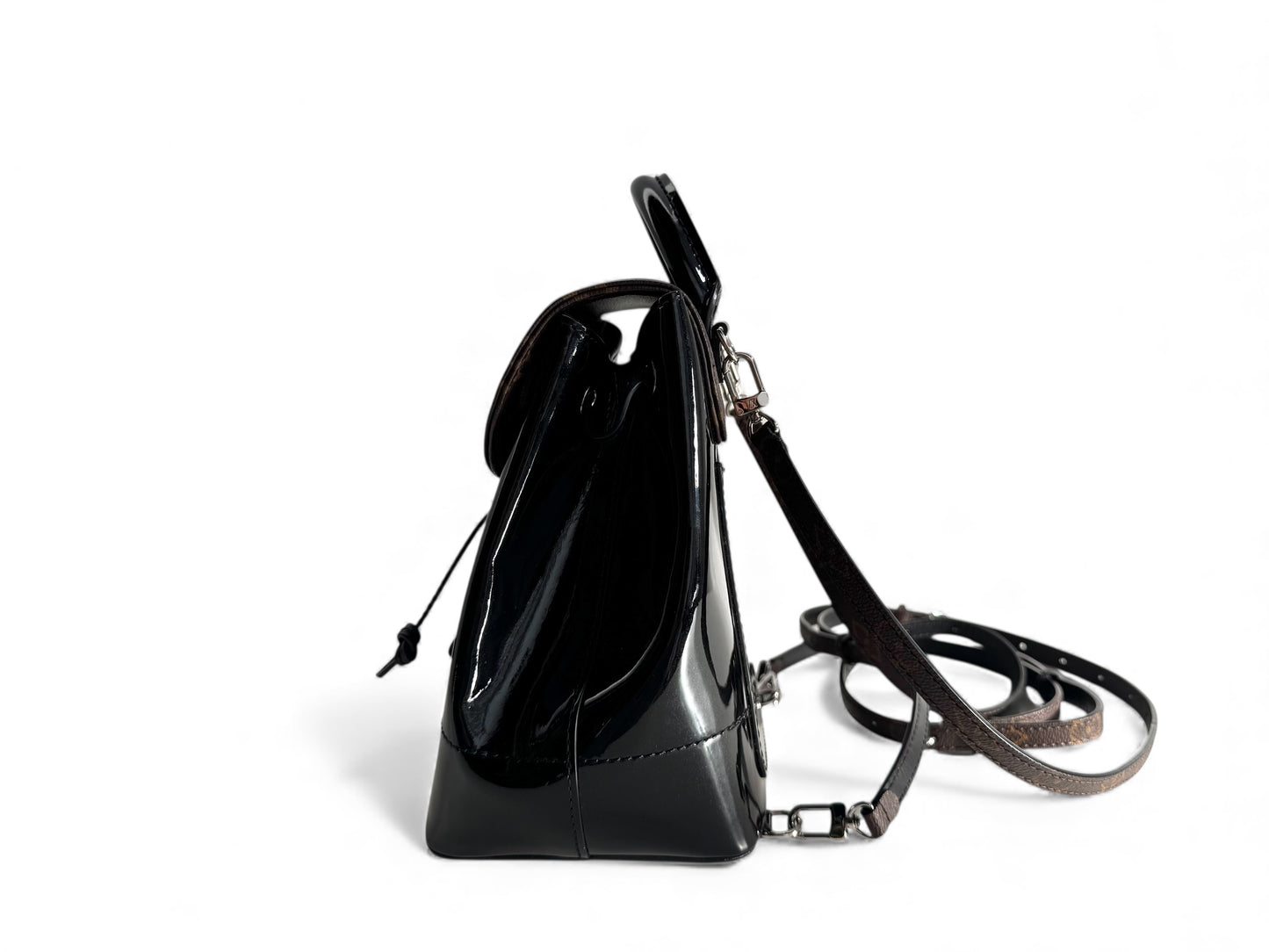 LOUIS VUITTON Patent Monogram Hot Springs Backpack