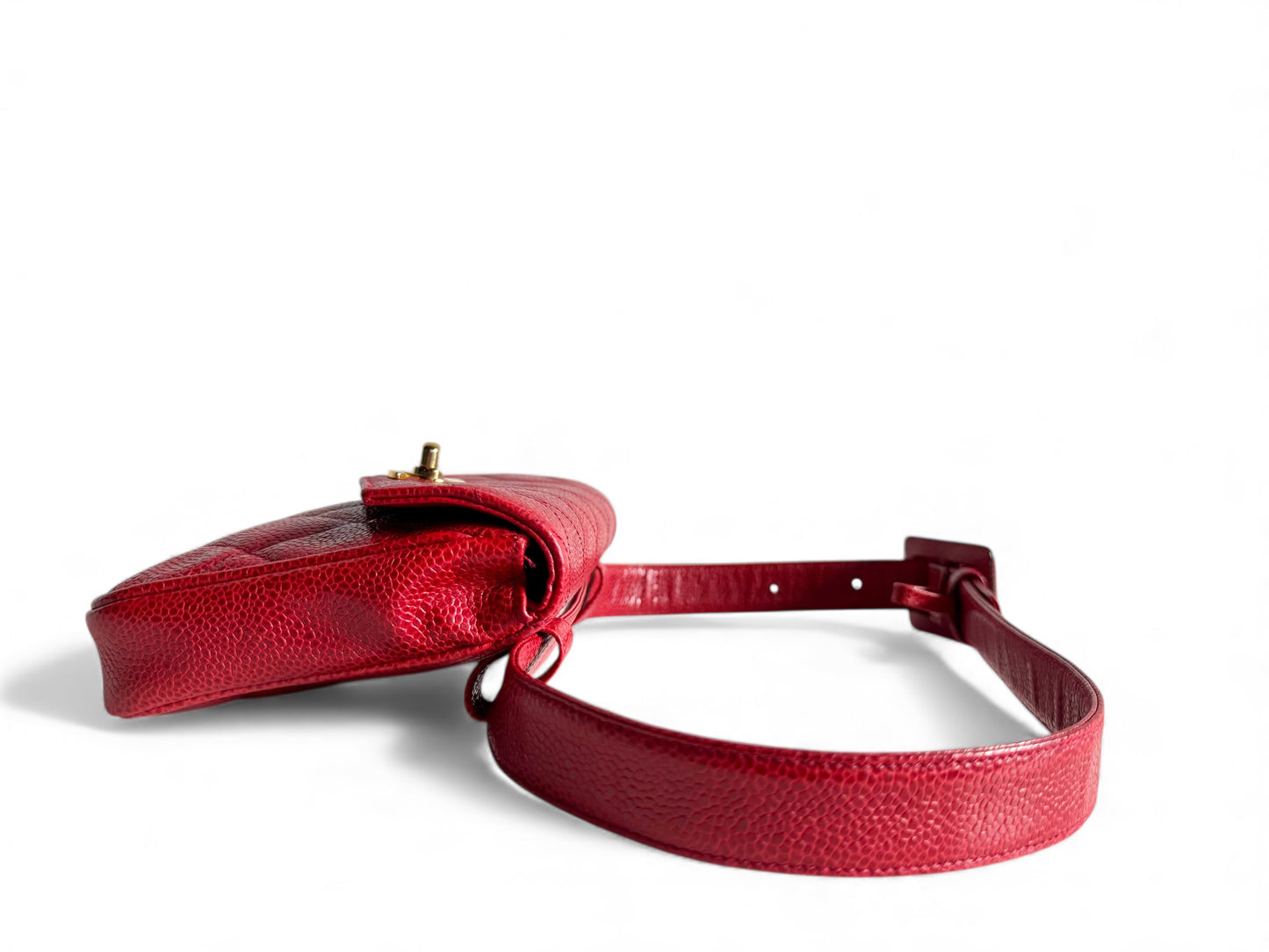 CHANEL Caviar Quilted Flap Waist Belt Bag