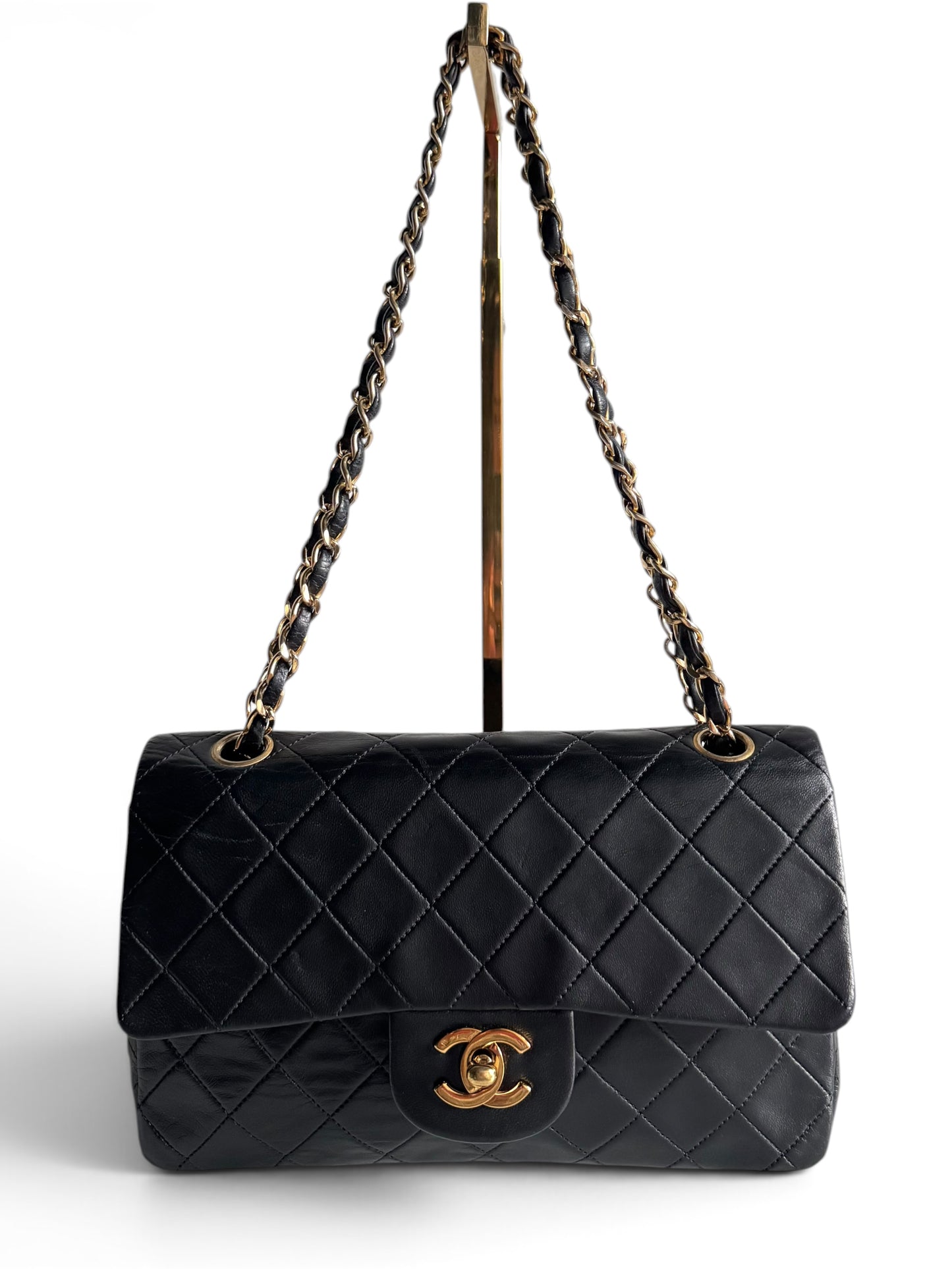CHANEL Lambskin Quilted Small Double Flap