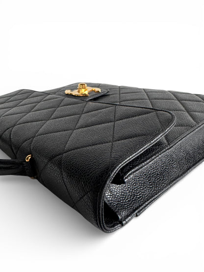 CHANEL Caviar Quilted Briefcase Laptop Bag