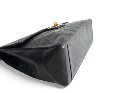 CHANEL Lambskin Quilted XL Jumbo Single Flap Bag