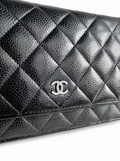 CHANEL Caviar Quilted Wallet on Chain WOC