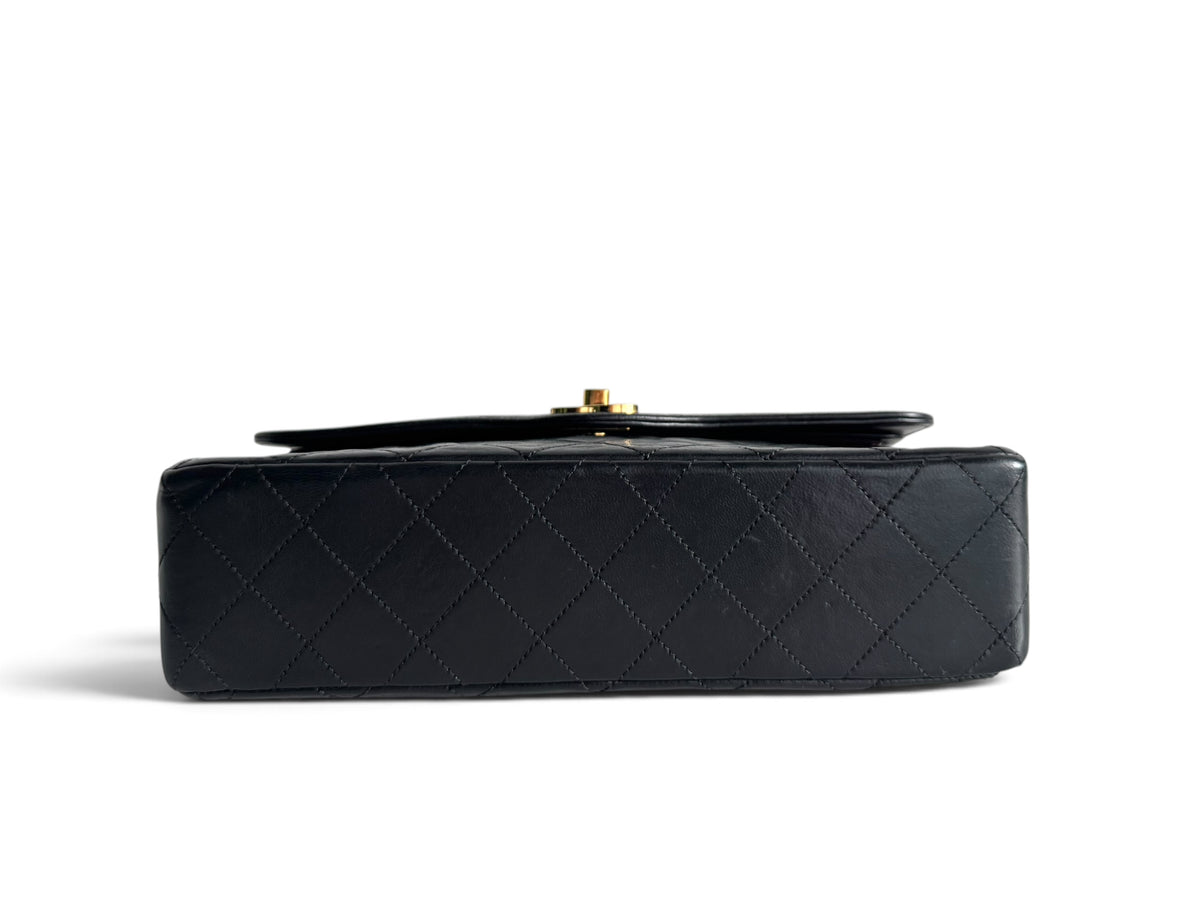 CHANEL Lambskin Quilted Medium Double Flap