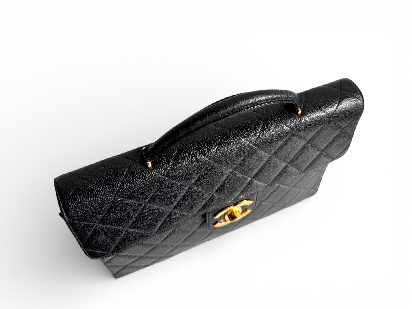 CHANEL Caviar Quilted Briefcase Laptop Bag