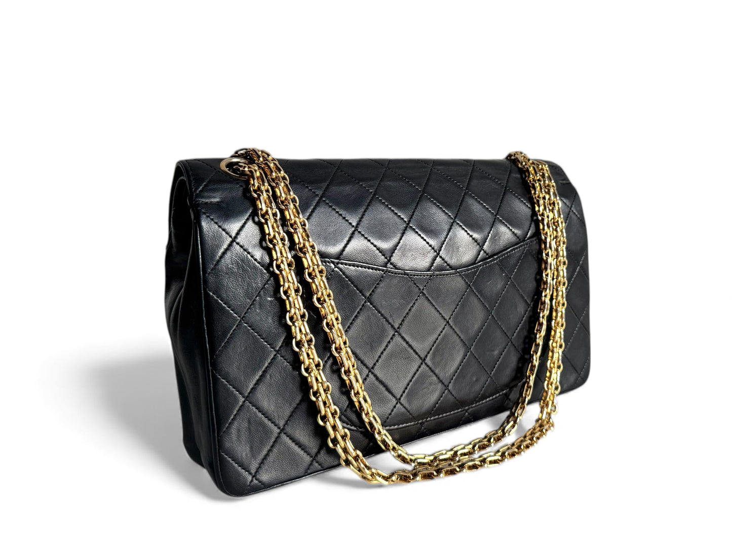 CHANEL Lambskin Medium Mademoiselle Double Flap
