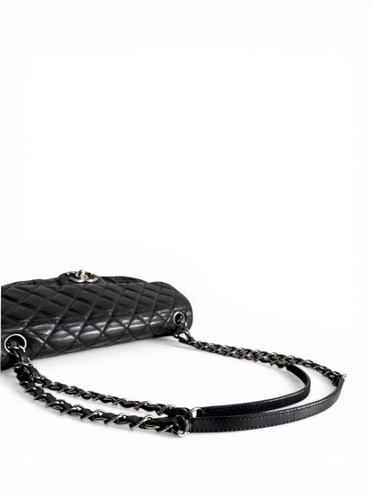 CHANEL Iridescent Lambskin Quilted East West Flap Bag