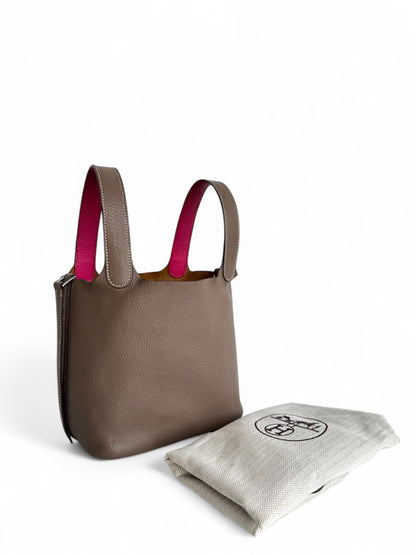 HERMÈS Chevre Mysore Éclat Picotin 18