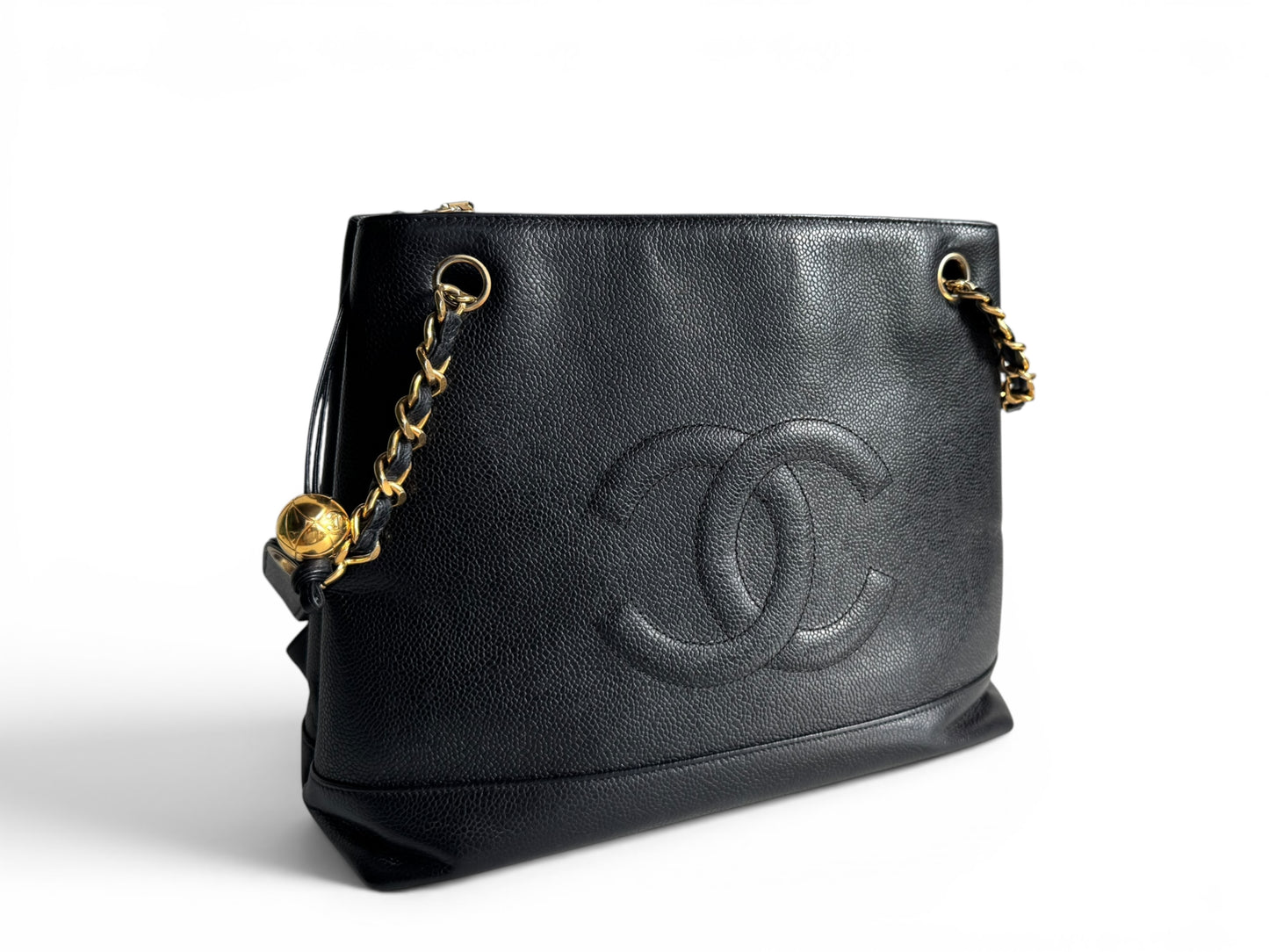 CHANEL Caviar CC Shoulder Bag