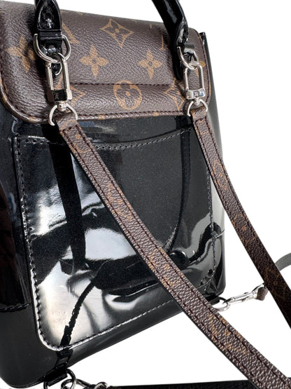 LOUIS VUITTON Patent Monogram Hot Springs Backpack