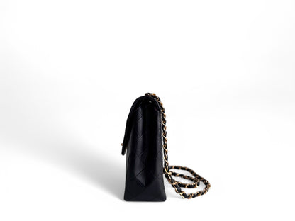 CHANEL Lambskin Diamond Stitch Envelope Single Flap
