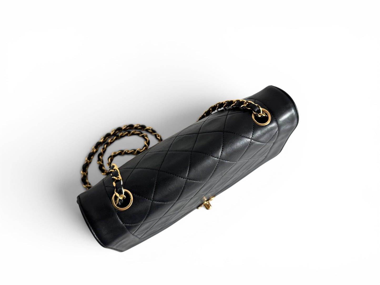 CHANEL Lambskin Diana Quilted Medium Single Flap